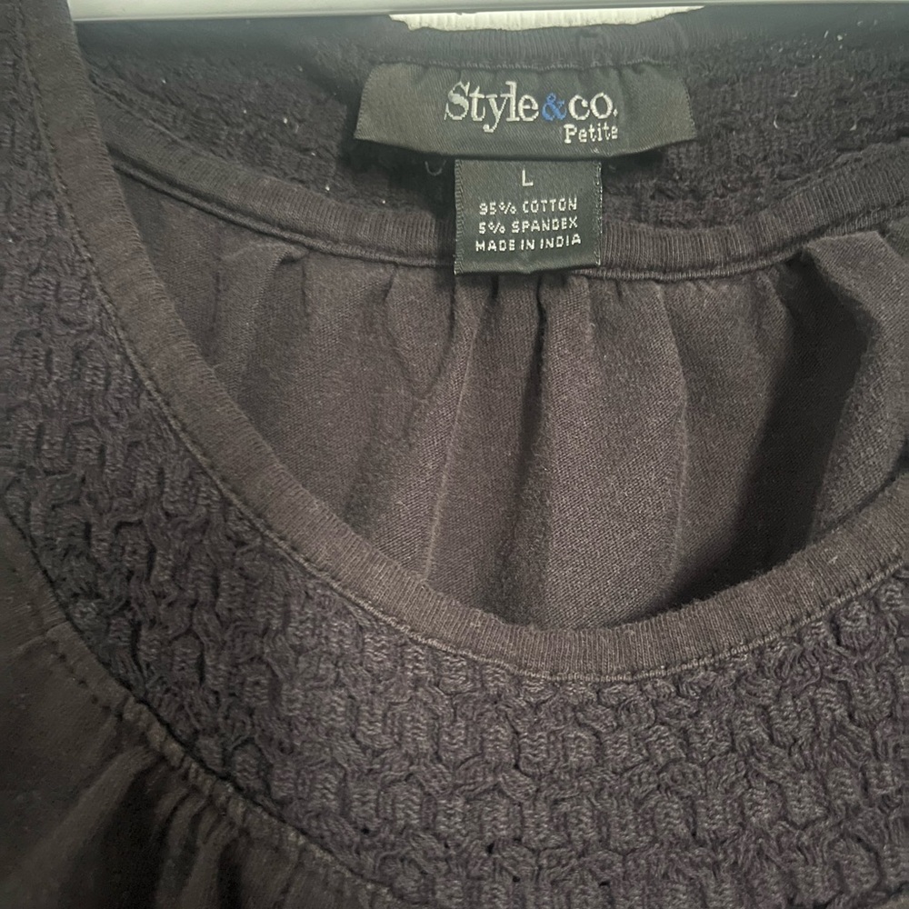 Style & Co. Classic Black Tank Top